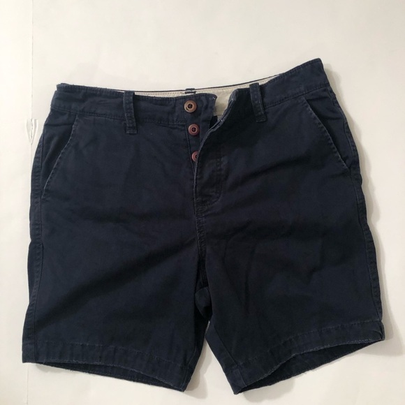 Hollister Mens Navy Flat Front Shorts Sz 31 EUC - Picture 1 of 4